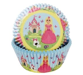 Backbecher -Prinzessin mit Schloss | 50 Stück Backbecher -Prinzessin mit Schloss | 50 Stück