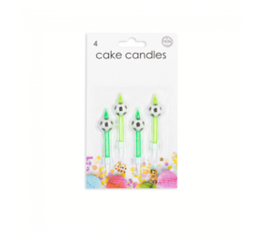 Globos Nordic Football candles 6cm | 4 pieces