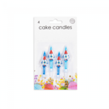 Globos Nordic Raket Kaarsjes 6cm | 4 stuks