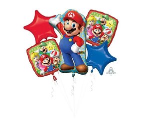Anagram Helium Ballonnen Boeket Super Mario Nintendo Anagram Helium Ballonnen Boeket Super Mario Nintendo