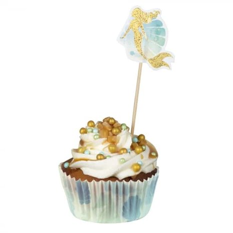 Boland Cupcake Formen Meerjungfrau Glitter | 50 Stück