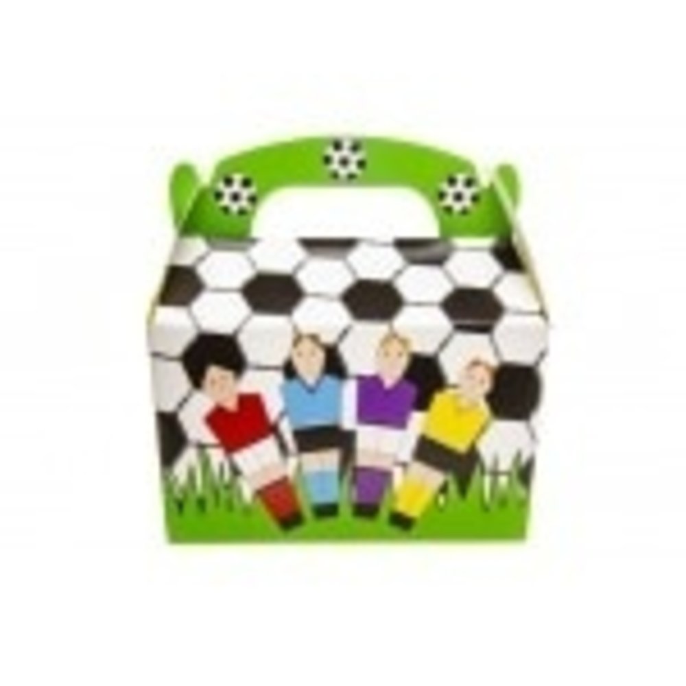 LG Imports Voetbal Uitdeeldoosjes 12x12x6cm | 12 stuks
