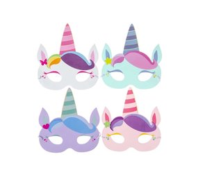 LG Imports Einhorn Schaum Maske 17x17cm | pro Einheit