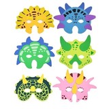 Henbrandt Maskers Dinosaurus Foam Gekleurd | per stuk Henbrandt Maskers Dinosaurus Foam Gekleurd | per stuk