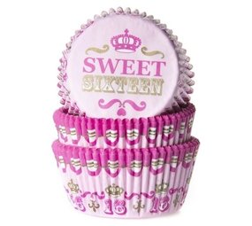Baking cups Sweet Sixteen | 50 stuks Baking cups Sweet Sixteen | 50 stuks