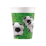 Procos Party Gobelets de fête de football 200 ml | 8 pièces