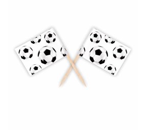 Boland Voetbal Prikkers 7cm | 24 stuks Boland Voetbal Prikkers 7cm | 24 stuks