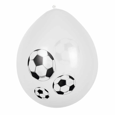 Boland Voetbal Ballonnen Klassiek 25cm | 6 stuks