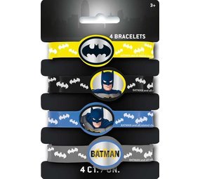 Unique Party Batman armbanden | 4 stuks Unique Party Batman armbanden | 4 stuks
