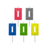 Tuf-Tuf Lego Cijfer 0 Taart Kaarsjes 5,5cm | per stuk Tuf-Tuf Lego Cijfer 0 Taart Kaarsjes 5,5cm | per stuk