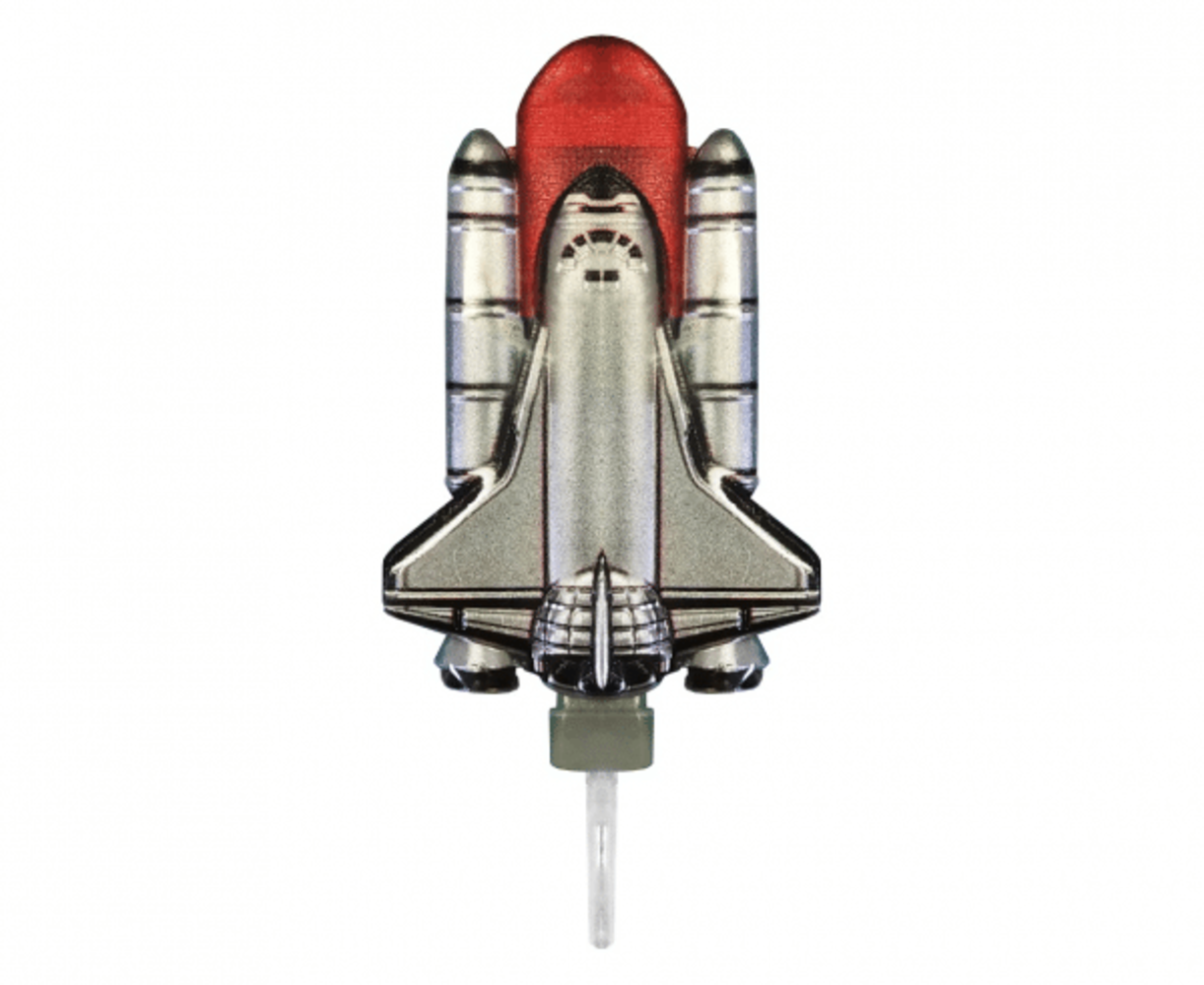 Space Shuttle Kaarsje 8x5cm | 1 stuks