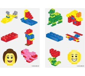 Henbrandt Lego Tattoo | 6 pro Blatt Henbrandt Lego Tattoo | 6 pro Blatt
