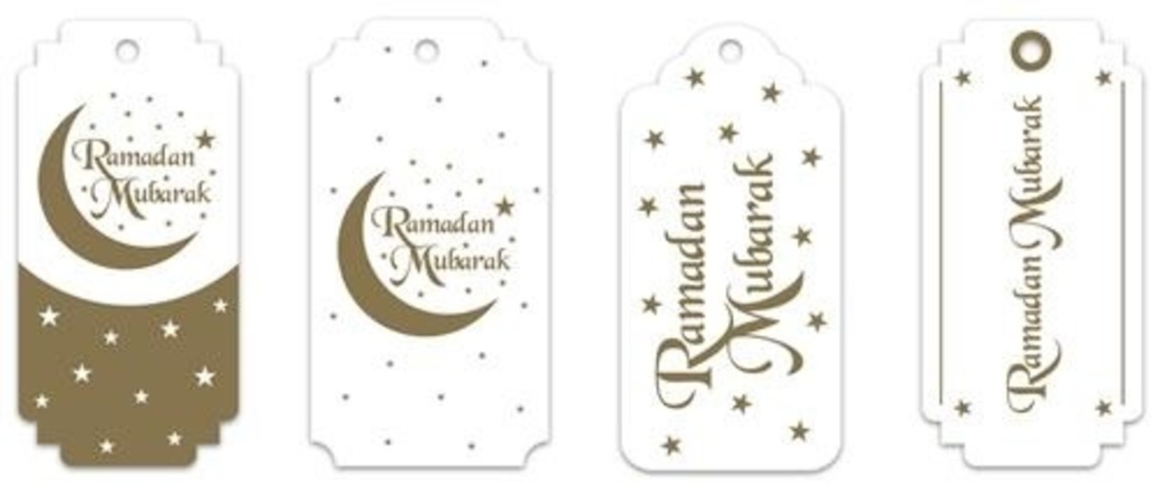 Ramadan -Geschenketiketten Mubarak | 8 Stücke Ramadan -Geschenketiketten Mubarak | 8 Stücke