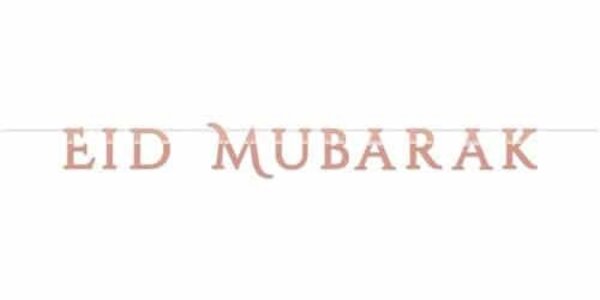 Letter garland Eid Mubarak Rose Gold | 2 meters Letter garland Eid Mubarak Rose Gold | 2 meters