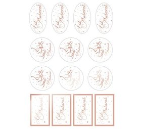 Cadeau labels Eid Mubarak Rose Goud | 14 stuks Cadeau labels Eid Mubarak Rose Goud | 14 stuks