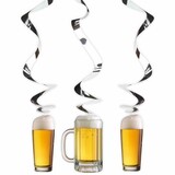Folat Beer party hanging decoration 3 pieces Folat Beer party hanging decoration 3 pieces