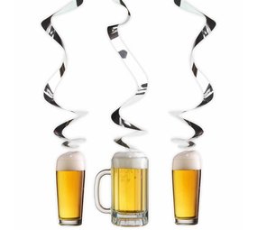 Folat Décoration suspendue de la fête de la bière 3 pièces Folat Décoration suspendue de la fête de la bière 3 pièces