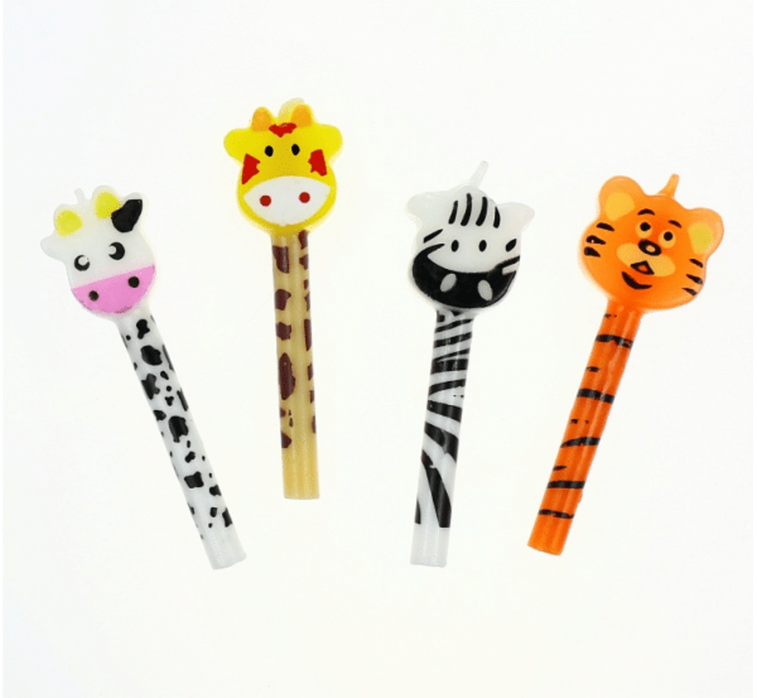 Dschungel Safari Candles 7cm | 4 Stück