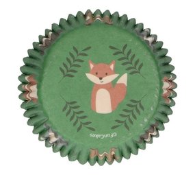 Coupes de cuisson des animaux forestiers 48 pièces