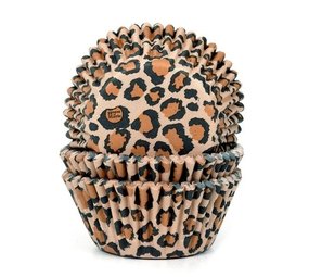 House of Marie Baking Cups Panther - Leopard Print | 50 pieces House of Marie Baking Cups Panther - Leopard Print | 50 pieces