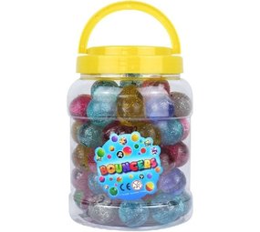 Henbrandt Bouncing balls Glitter 33mm | 72 pieces
