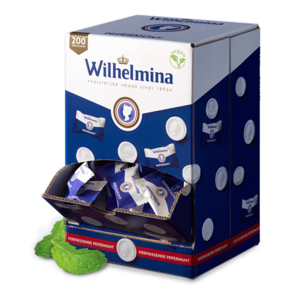 Sweetpack Wilhelmina Peppermintjes | 200 pièces Sweetpack Wilhelmina Peppermintjes | 200 pièces