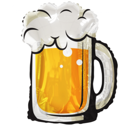 Verre de bière Supershape Ballon d'hélium | 92cm Verre de bière Supershape Ballon d'hélium | 92cm