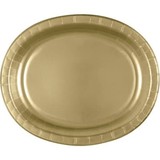 Unique Party Schaal Ovaal Goud 30x25cm | 8 stuks
