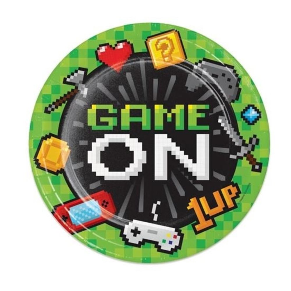 Creative Converting Plates Game Party 23cm | 8 pieces