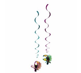 Hang decoration swirls hawaii toucan 85cm | 2 pieces Hang decoration swirls hawaii toucan 85cm | 2 pieces