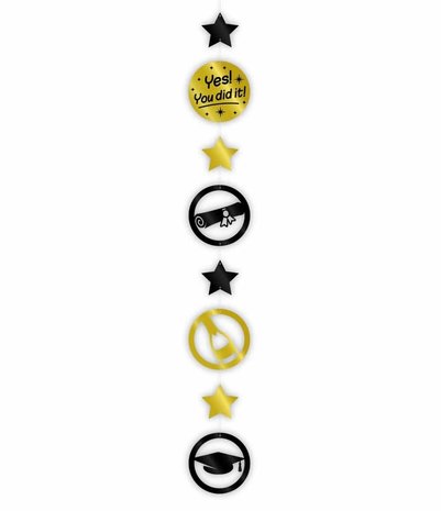 Paper Dreams Hangdecoratie Slinger Geslaagd You did it! | 120x14cm Paper Dreams Hangdecoratie Slinger Geslaagd You did it! | 120x14cm