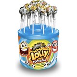 Johny Bee Voetbal lolly's fruitmix | per silo van 100 stuks Johny Bee Voetbal lolly's fruitmix | per silo van 100 stuks