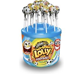 Johny Bee Voetbal lolly's fruitmix | per silo van 100 stuks Johny Bee Voetbal lolly's fruitmix | per silo van 100 stuks