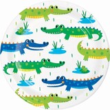 Creative Converting Borden Alligator Krokodillen 18cm | 8 stuks Creative Converting Borden Alligator Krokodillen 18cm | 8 stuks