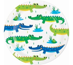 Creative Converting Borden Alligator Krokodillen 18cm | 8 stuks