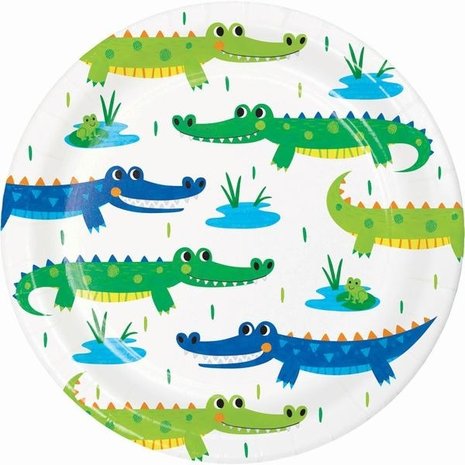 Creative Converting Signes Alligator Crocodiles 18cm | 8 pièces