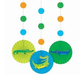 Creative Converting Hanging decoration Alligator Crocodiles 20x91cm | 3 pieces Creative Converting Hanging decoration Alligator Crocodiles 20x91cm | 3 pieces