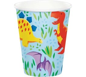 Creative Converting Dinosaurus Vriendjes Bekers 237ml | 8 stuks
