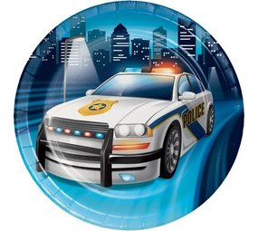 Creative Converting Zeichen Polizeipartei 18cm | 8 Stücke