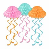 Hangdecoratie kwallen 30x61cm | 3 stuks Hangdecoratie kwallen 30x61cm | 3 stuks