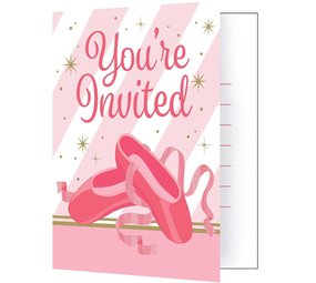 Invitation Twinkle Toes Ballet | 8 pieces Invitation Twinkle Toes Ballet | 8 pieces