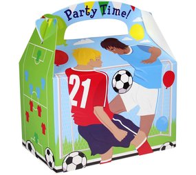 Amscan Boîte à Cartonnees de football 15x10x18cm | par pièce Amscan Boîte à Cartonnees de football 15x10x18cm | par pièce