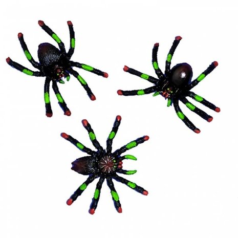 Spiders Set Plastic | 8 pieces