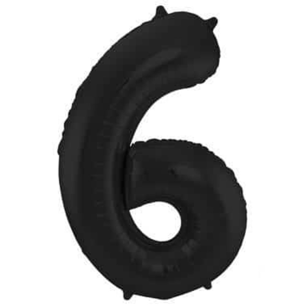 Folat FILLE BALLON FIGURE 6 MATTE NOIR METALLIQUE | 86cm