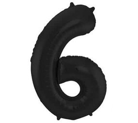 Folat FILLE BALLON FIGURE 6 MATTE NOIR METALLIQUE | 86cm Folat FILLE BALLON FIGURE 6 MATTE NOIR METALLIQUE | 86cm