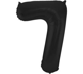 Folat Folienballon Nummer 7 Matt Black Metallic | 86 cm Folat Folienballon Nummer 7 Matt Black Metallic | 86 cm