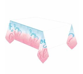 Amscan Tablecloth paper gender reveal boy or girl? | 120 x 180 cm Amscan Tablecloth paper gender reveal boy or girl? | 120 x 180 cm