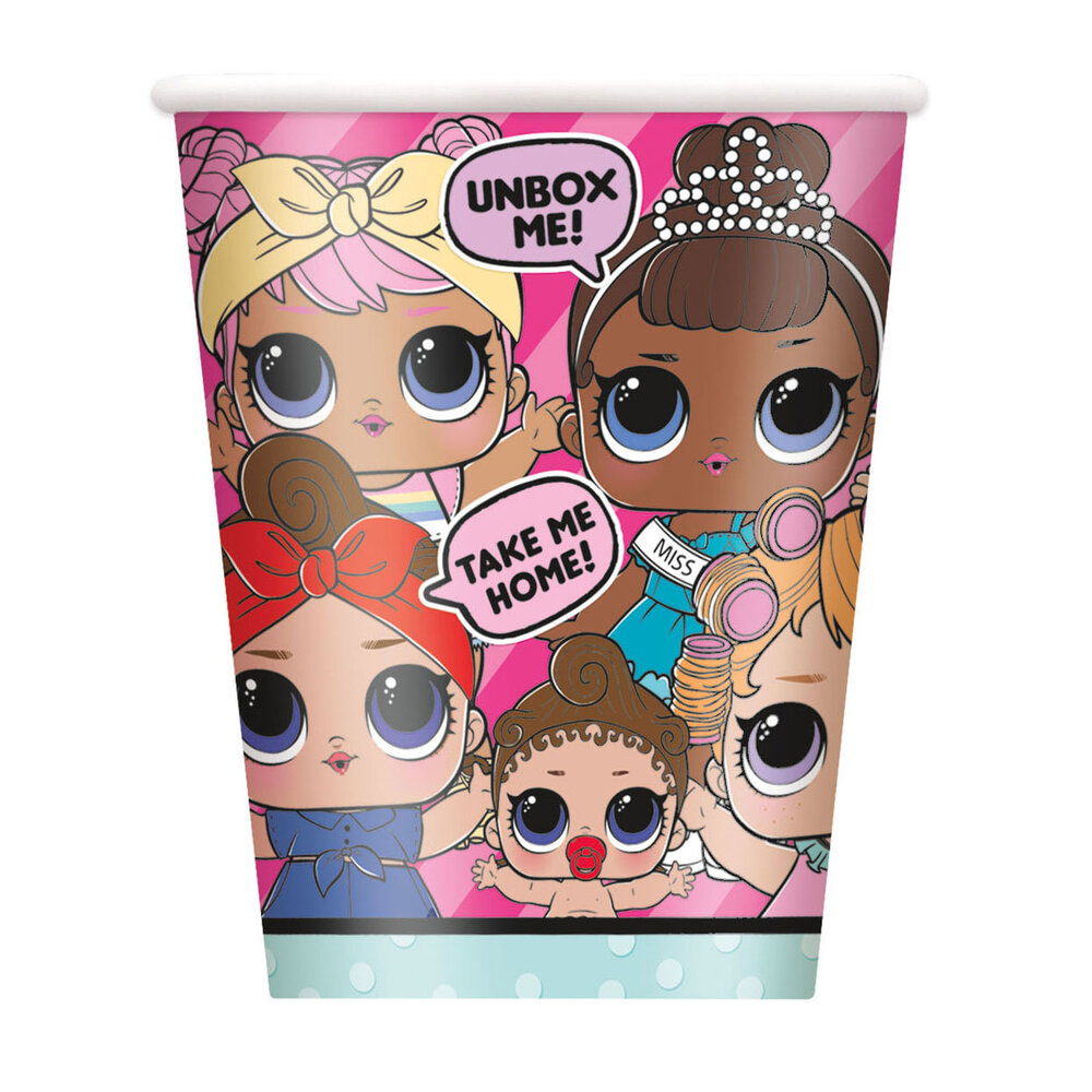 Gobelets LOL Surprise Glitterati 270ml | 8 pièces Gobelets LOL Surprise Glitterati 270ml | 8 pièces