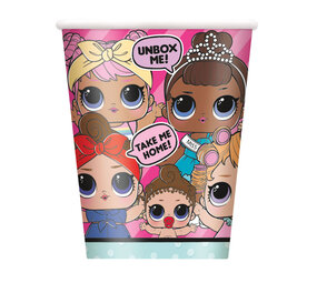 Bekers LOL Surprise Glitterati 270ml | 8 stuks Bekers LOL Surprise Glitterati 270ml | 8 stuks