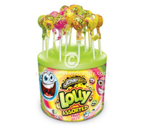 Johny Bee Lolly's fruitmix assorti | per silo van 100 stuks Johny Bee Lolly's fruitmix assorti | per silo van 100 stuks